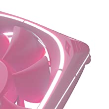 Vetroo DF120 120mm Case Fan White LED Lighting PC Cooling Fan Pink Fan Frame Pink